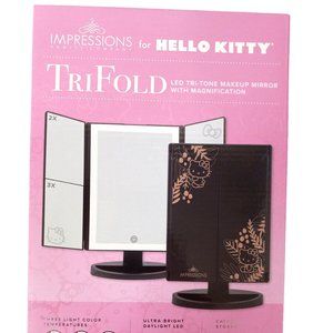 Hello Kitty Impressions Vanity TriFold LED Adjustable Vanity Makeup Mirror
